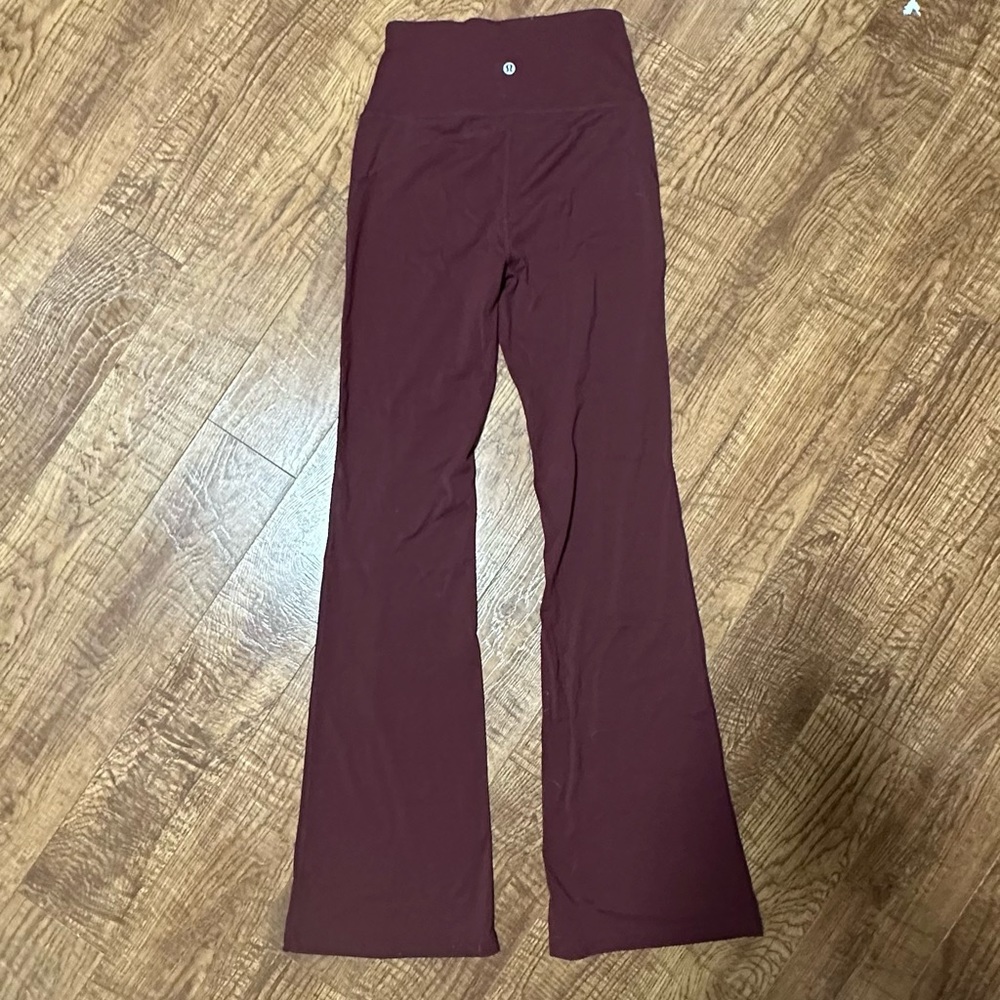 Lululemon “groove super highrise flared pants” nulu fabric